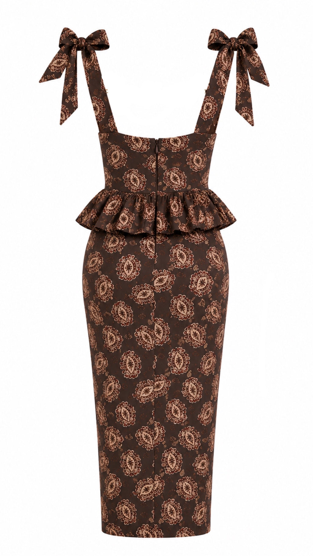 Brown Printed Corset Co-ord Set