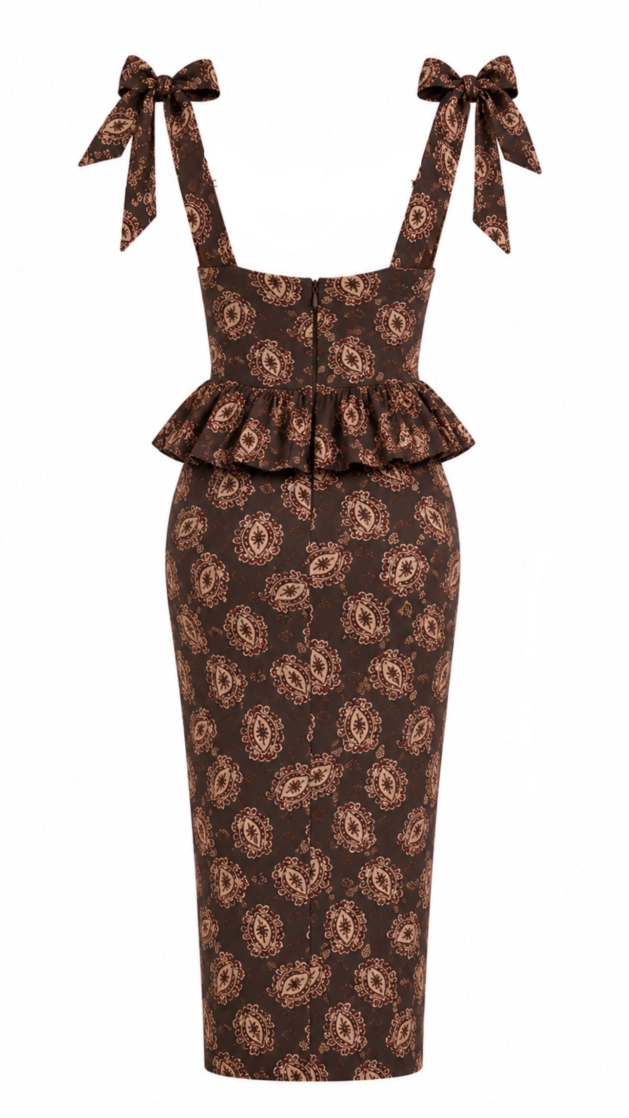 Brown Printed Corset Co-ord Set