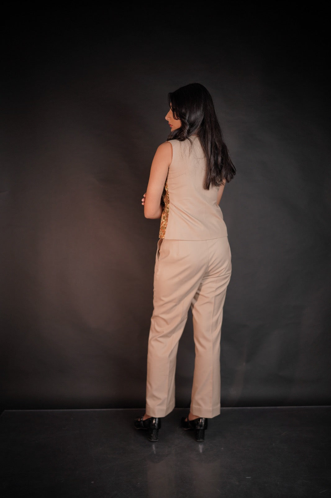 co-ord set featuring authentic Kalamkari Prints