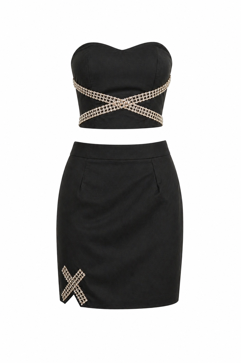 Crystal Cross Detail Co-Ord Set