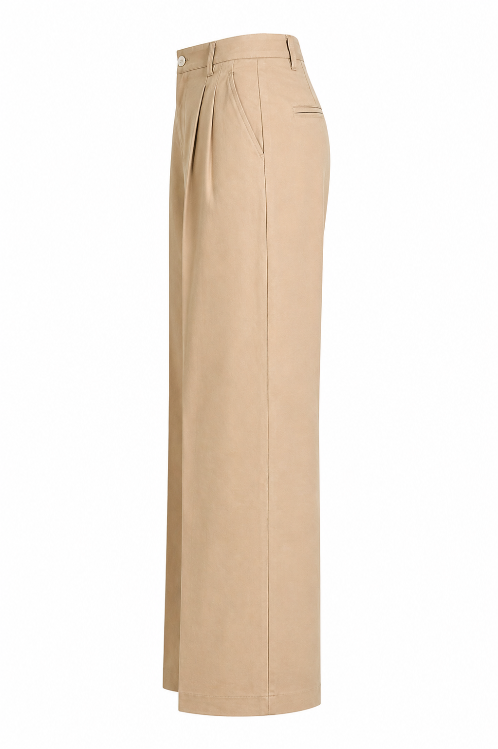 High-Waisted Tailored Wide-Leg Trousers